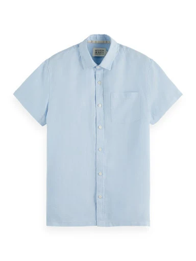 Hemden korte mouw blauw Scotch & Soda - Image 3