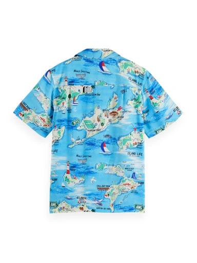 Hemden korte mouw blauw Scotch & Soda - Image 3