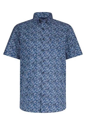 Hemden korte mouw blauw State of Art