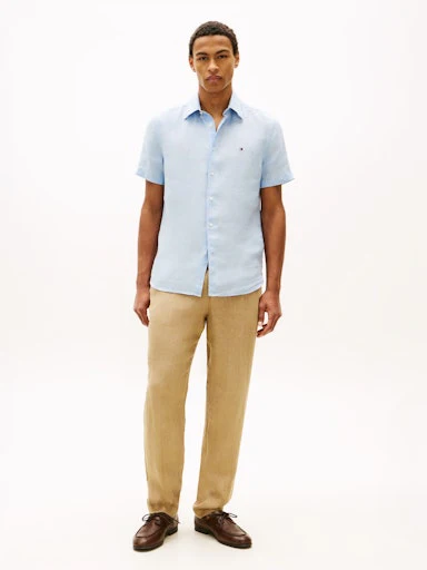Hemden korte mouw blauw Tommy Hilfiger - Image 2
