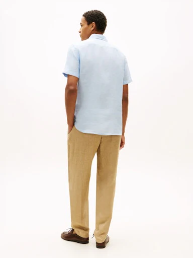Hemden korte mouw blauw Tommy Hilfiger - Image 3