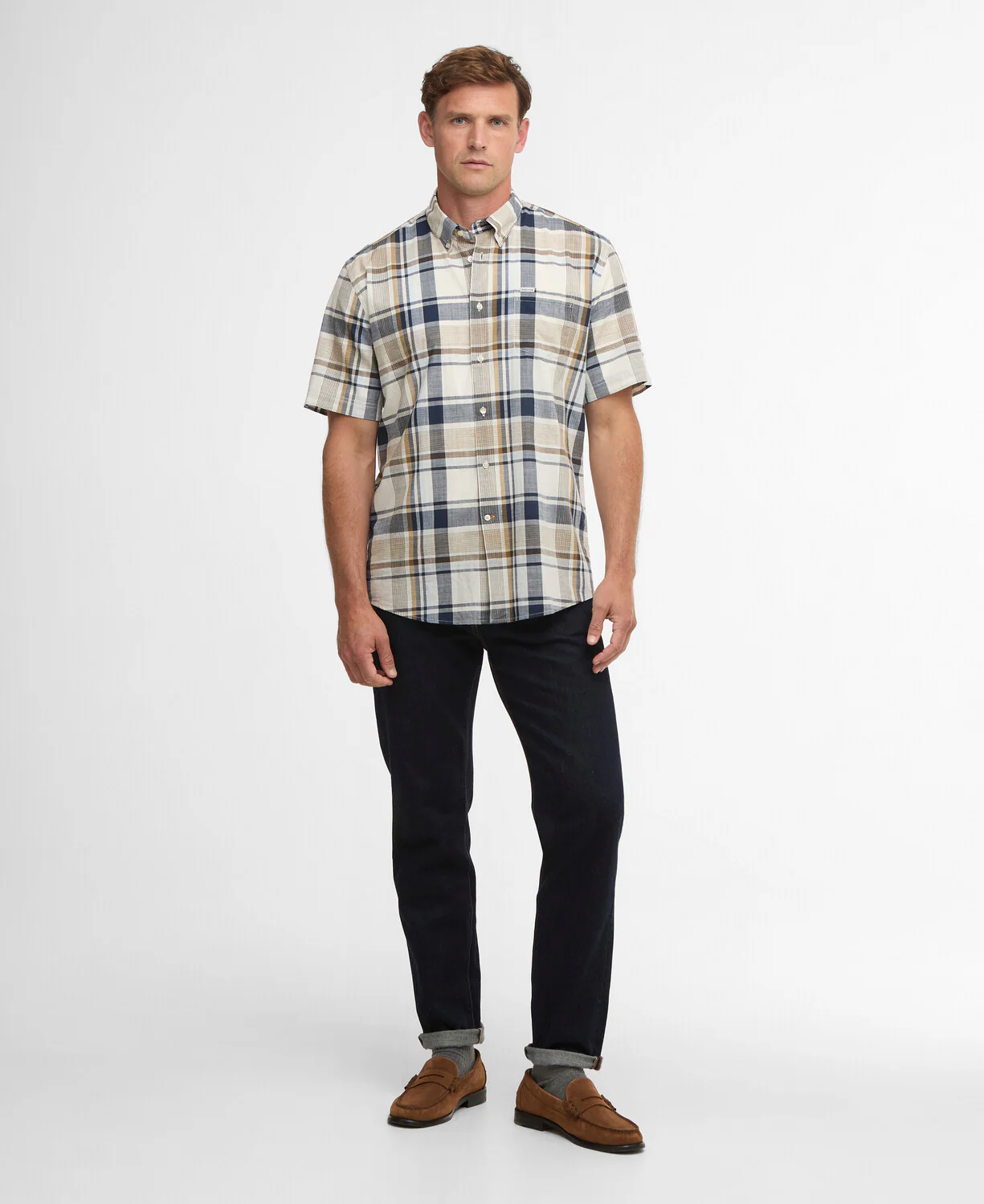 Hemden korte mouw bruin Barbour - Image 6