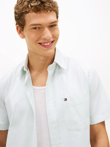 Hemden korte mouw groen Tommy Hilfiger - Image 4