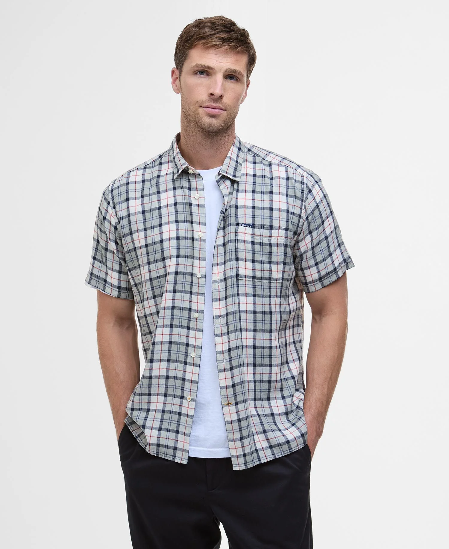 Hemden korte mouw multicolor Barbour
