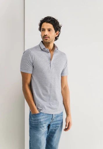 Polo's korte mouw blauw State of Art