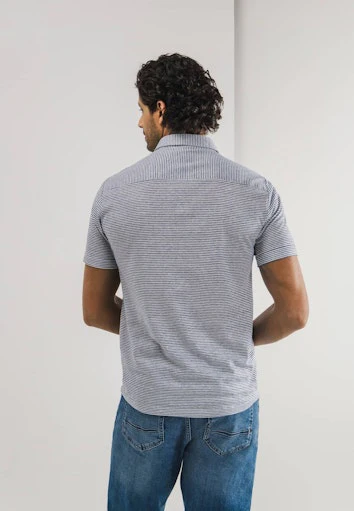 Polo's korte mouw blauw State of Art - Image 3