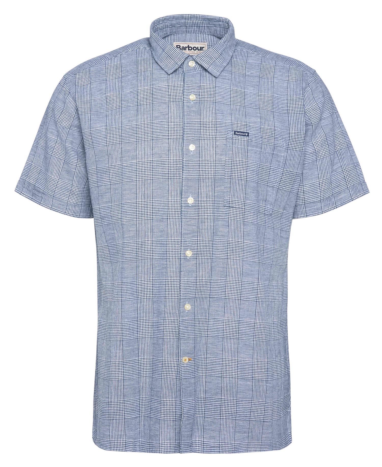 Hemden korte mouw navy Barbour - Image 2