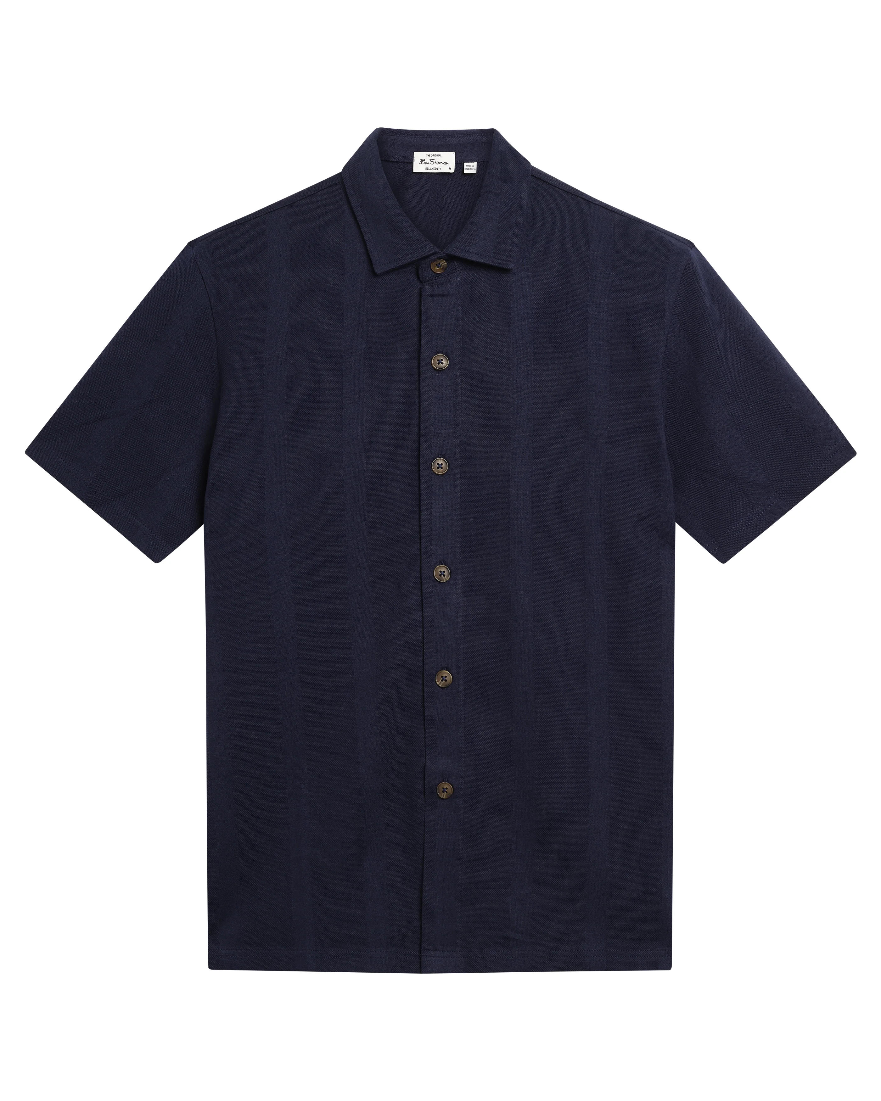 Hemden korte mouw navy Ben Sherman