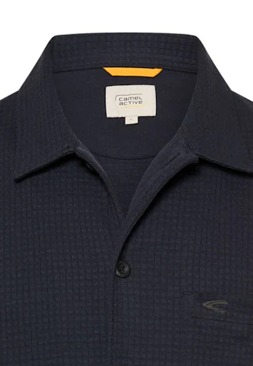 Hemden korte mouw navy Camel active - Image 3