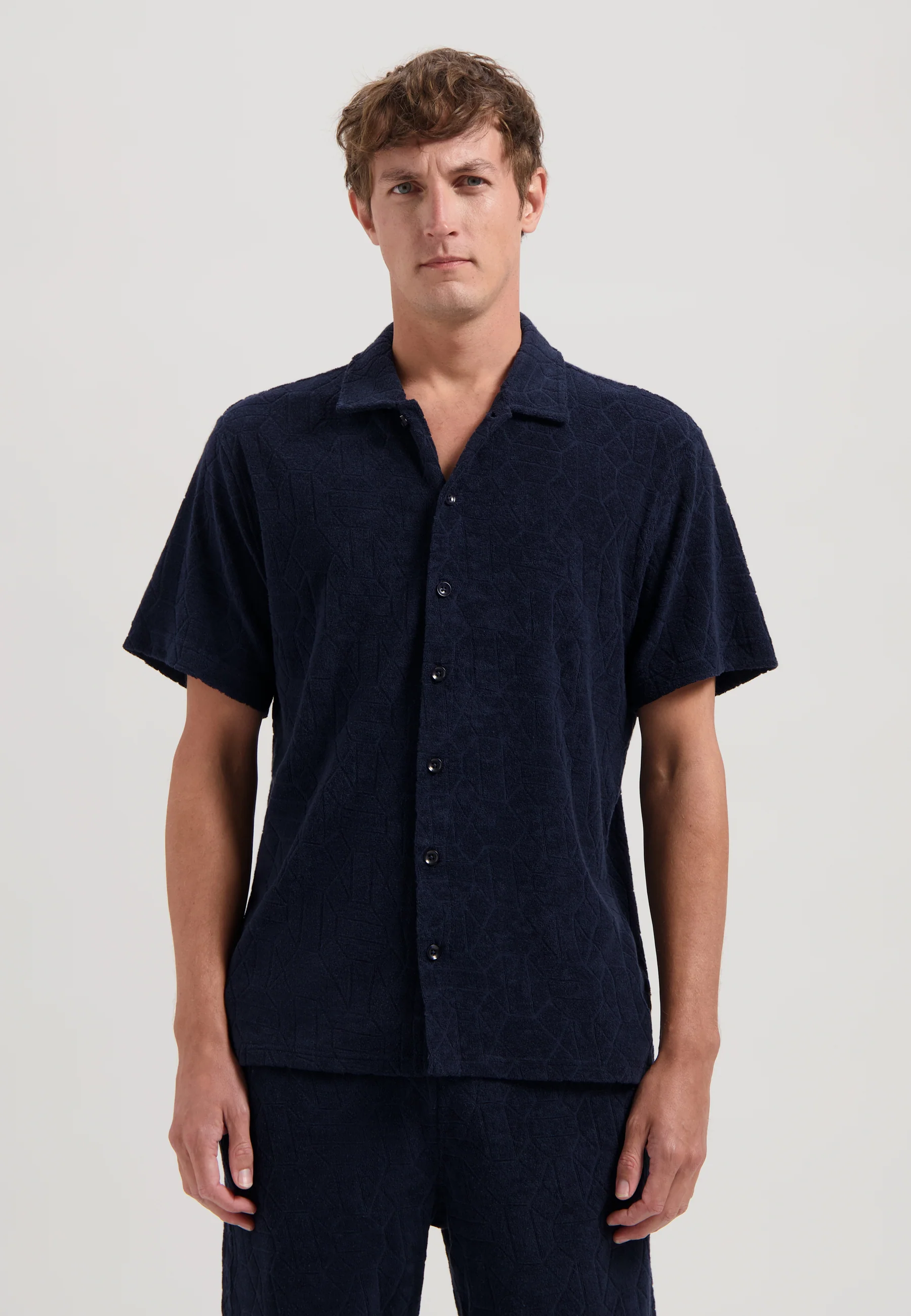 Hemden korte mouw navy Dstrezzed