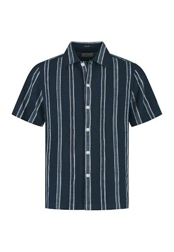Hemden korte mouw navy Dstrezzed