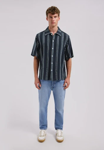 Hemden korte mouw navy Dstrezzed - Image 5