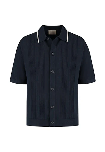 Hemden korte mouw navy Dstrezzed