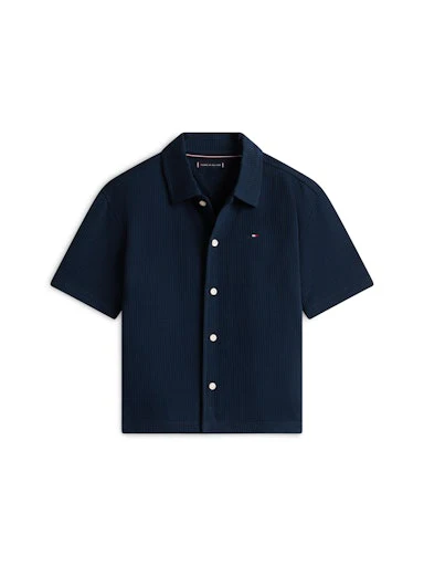 Hemden korte mouw navy Tommy Hilfiger - Image 5