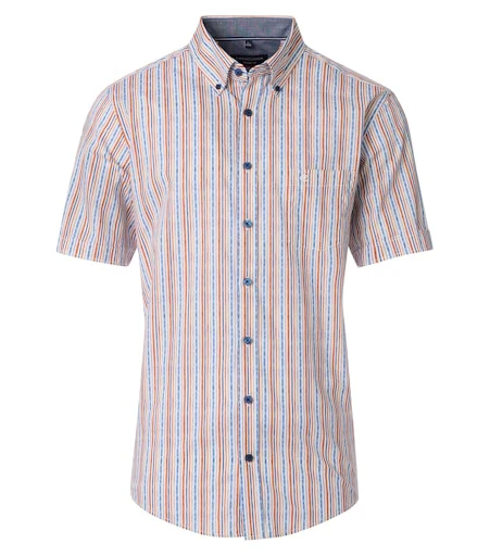 Hemden korte mouw oranje Casa Moda