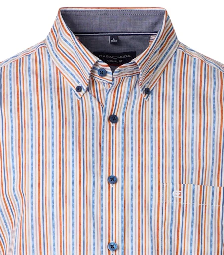 Hemden korte mouw oranje Casa Moda - Image 3