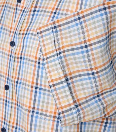 Hemden korte mouw oranje Casa Moda - Image 2