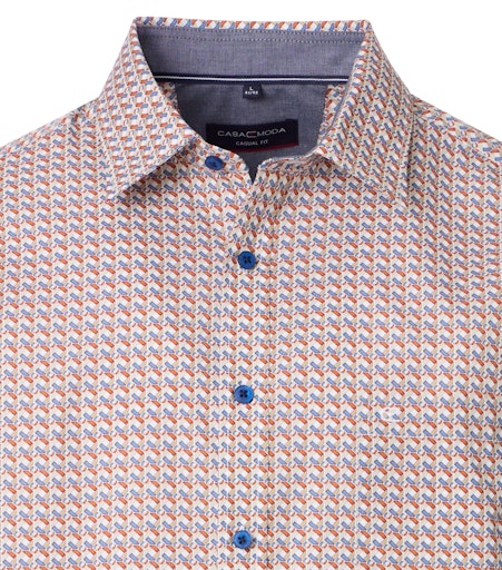 Hemden korte mouw oranje Casa Moda - Image 3