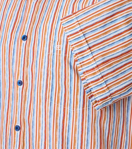 Hemden korte mouw oranje Casa Moda - Image 2