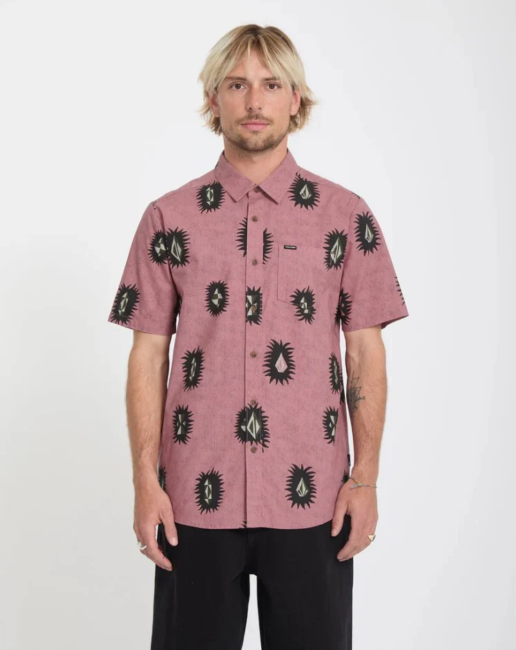 Hemden korte mouw roze VOLCOM