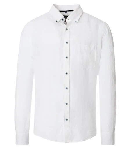 Hemden lange mouw wit Casa Moda