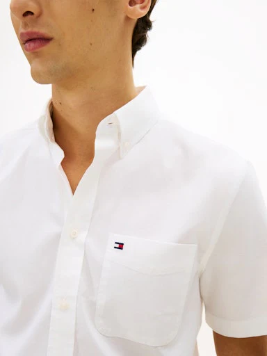 Hemden korte mouw wit Tommy Hilfiger - Image 4