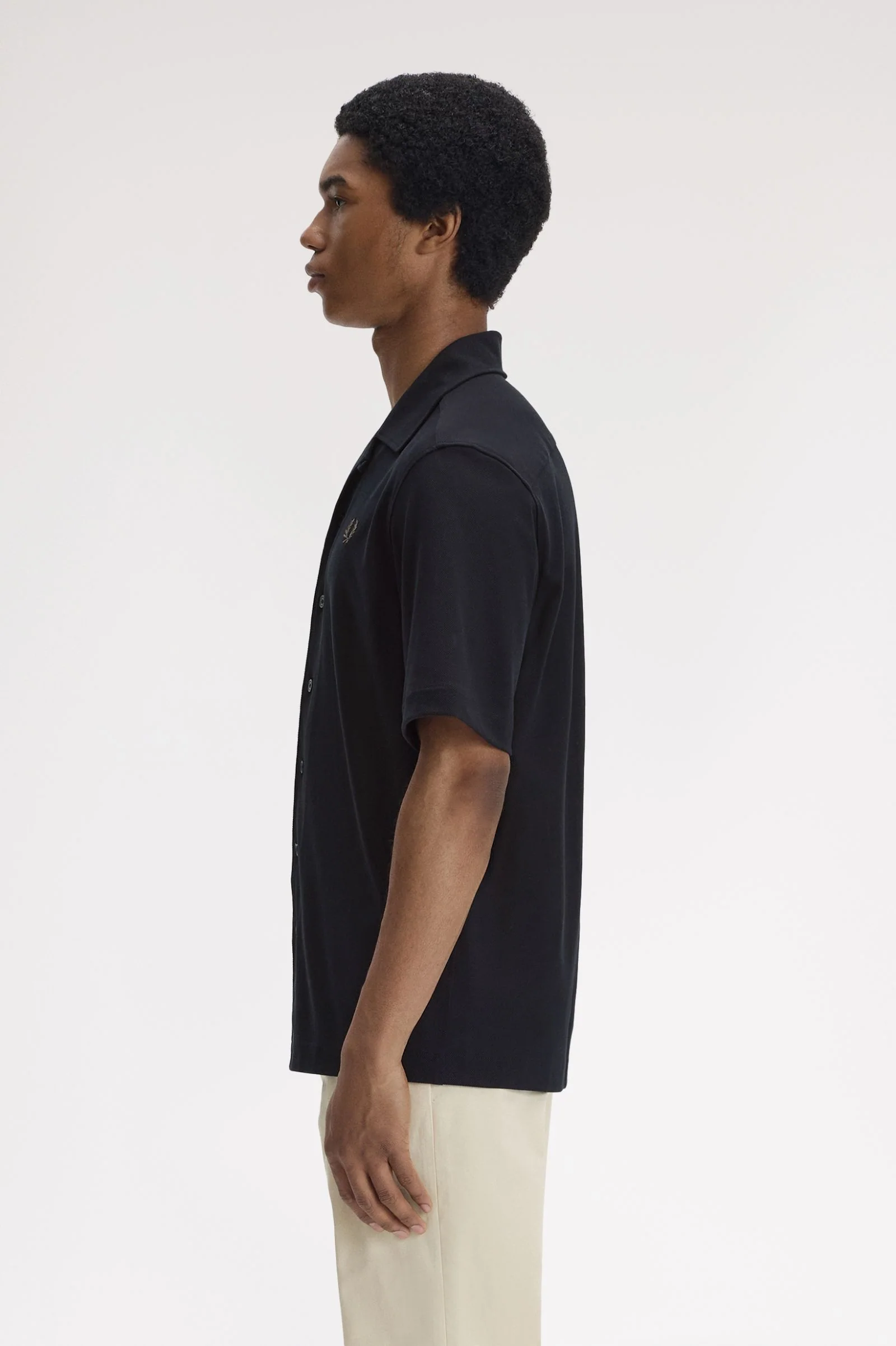 Hemden korte mouw zwart Fred Perry - Image 4