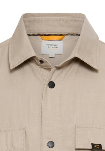 Hemden lange mouw beige Camel active - Image 3