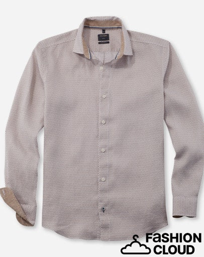 Hemden lange mouw beige OLYMP - Image 2