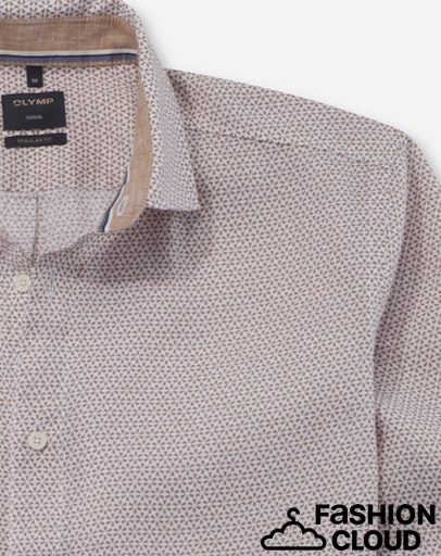 Hemden lange mouw beige OLYMP - Image 3