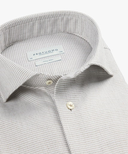 Hemden lange mouw beige Profuomo - Image 2
