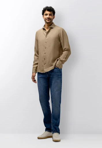 Hemden lange mouw beige State of Art - Image 2