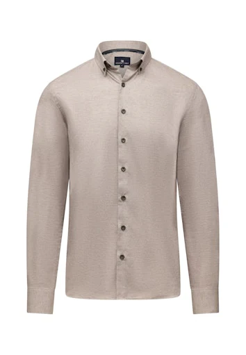 Hemden lange mouw beige State of Art