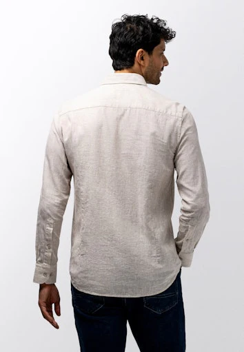 Hemden lange mouw beige State of Art - Image 3