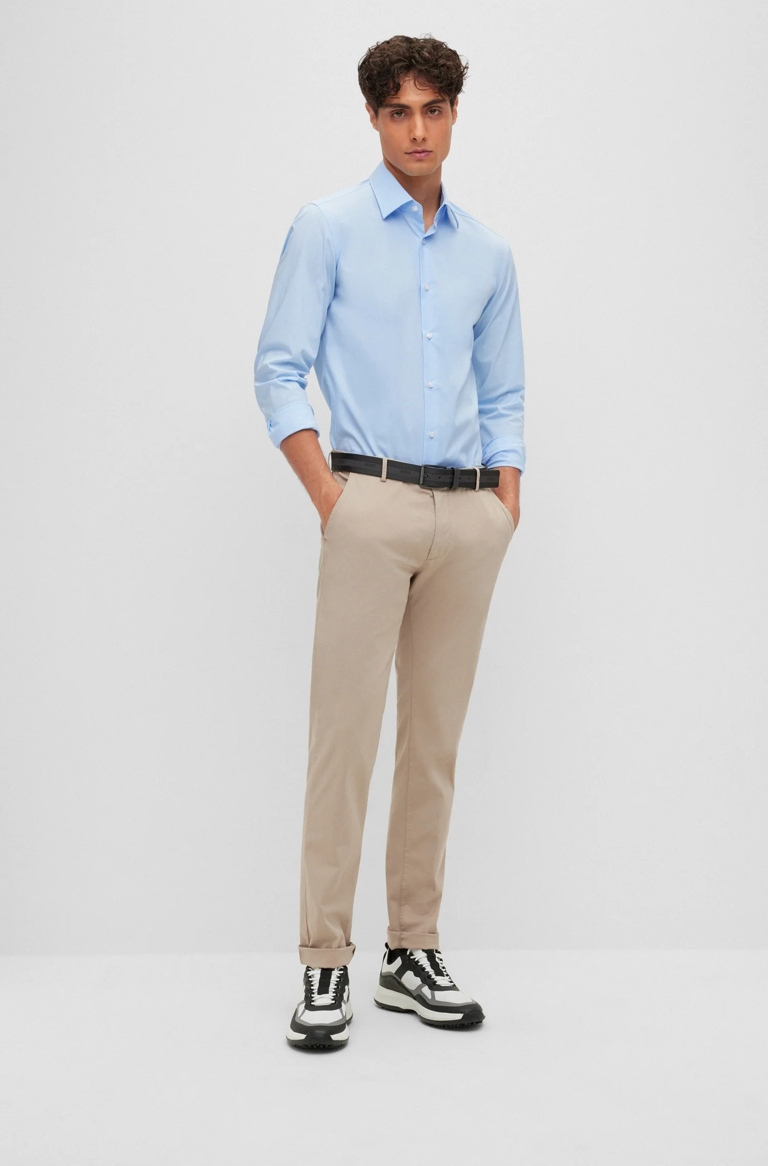 Hemden lange mouw blauw Boss Men Black - Image 2