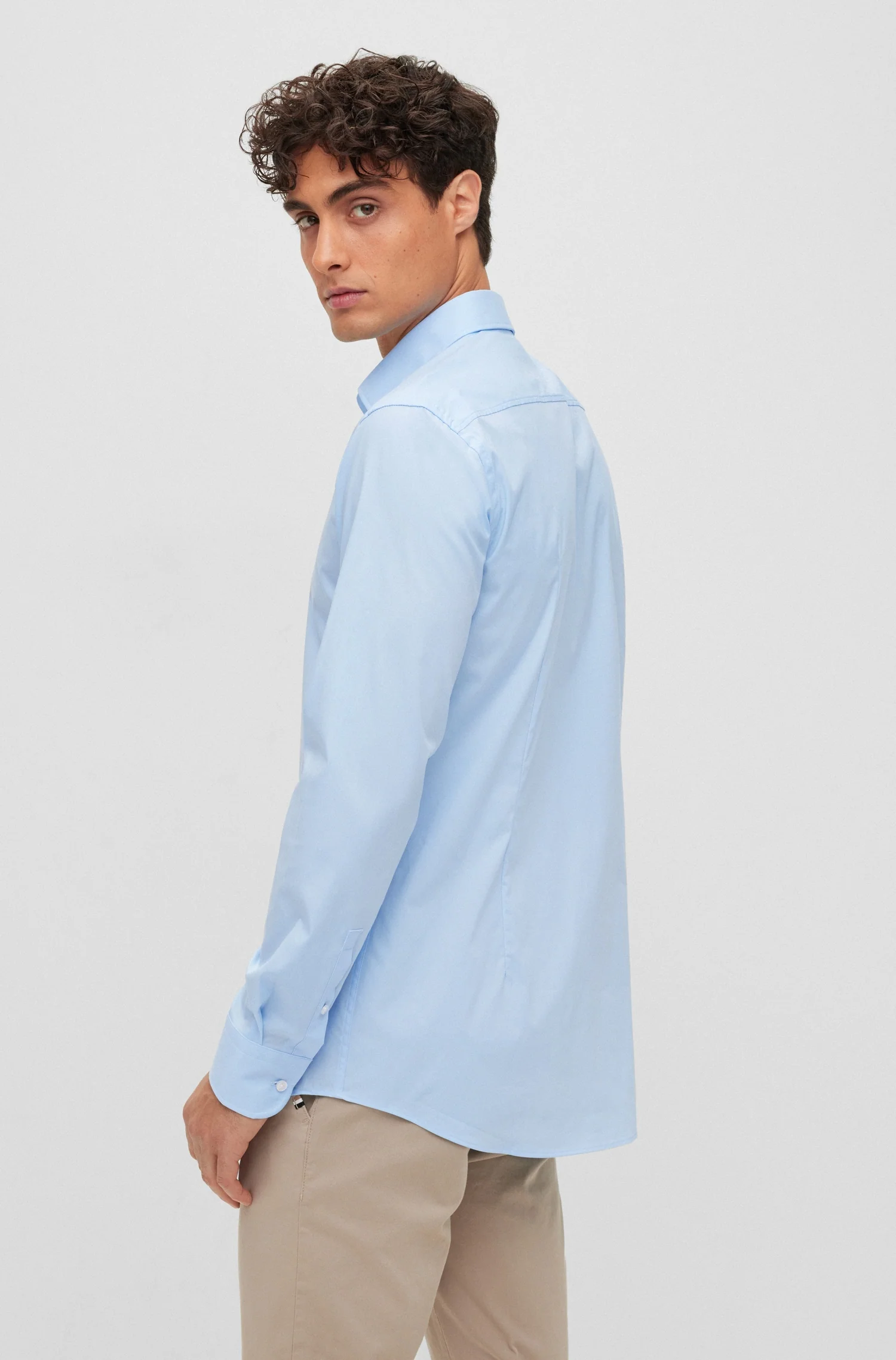 Hemden lange mouw blauw Boss Men Black - Image 4