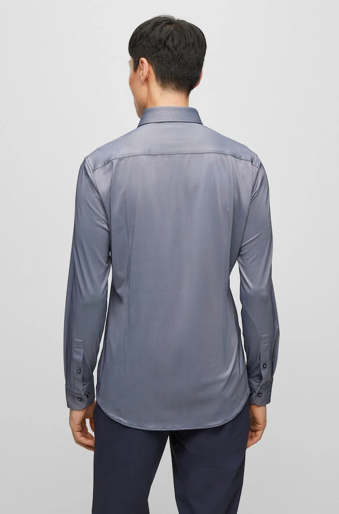 Hemden lange mouw blauw Boss Men Black - Image 3