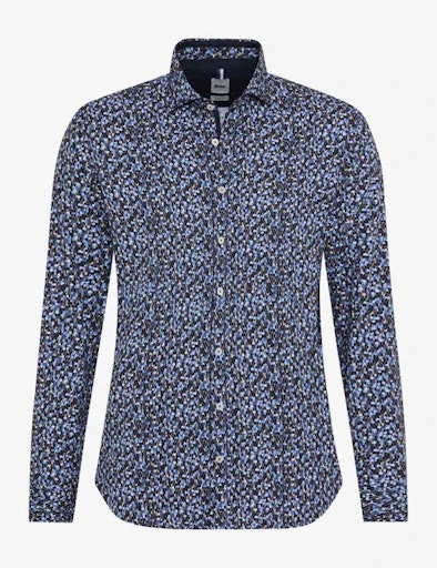 Hemden lange mouw blauw BRAX