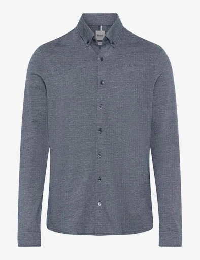 Hemden lange mouw blauw BRAX