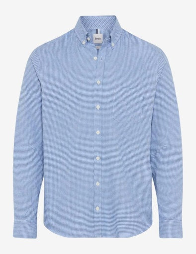 Hemden lange mouw blauw BRAX