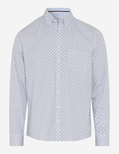 Hemden lange mouw blauw BRAX