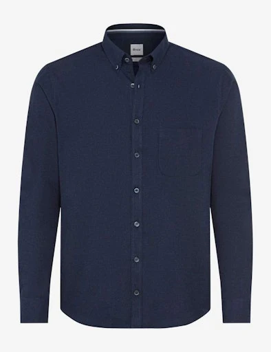 Hemden lange mouw blauw BRAX