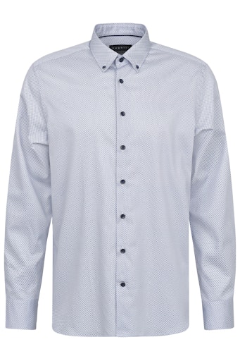 Hemden lange mouw blauw Bugatti