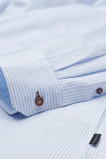 Hemden lange mouw blauw Bugatti - Image 3