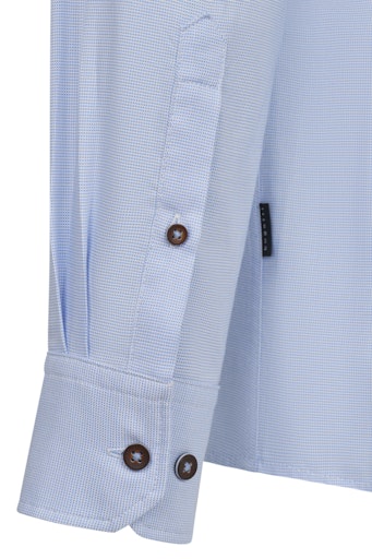 Hemden lange mouw blauw Bugatti - Image 5
