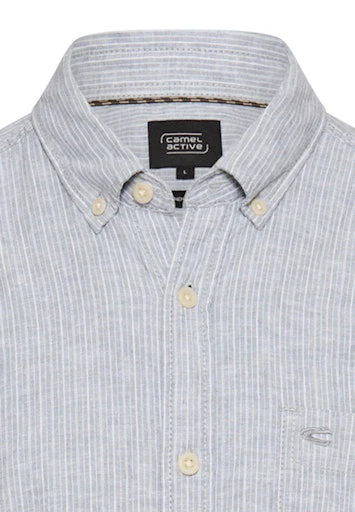 Hemden lange mouw blauw Camel active - Image 3