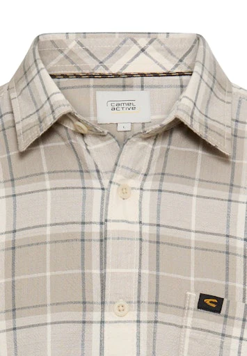 Hemden lange mouw blauw Camel active - Image 3