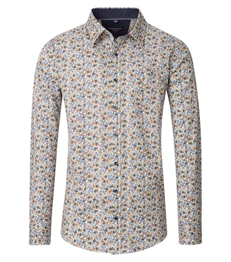 Hemden lange mouw blauw Casa Moda
