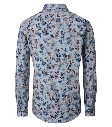 Hemden lange mouw blauw Casa Moda - Image 4