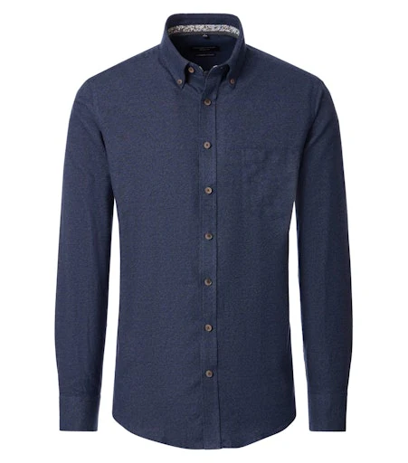 Hemden lange mouw blauw Casa Moda